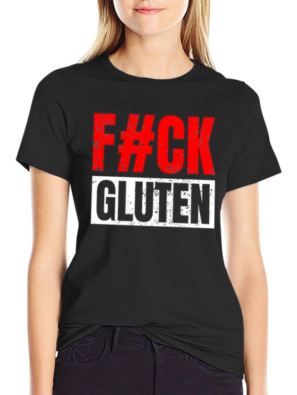 Camiseta Negra: ¡Al diablo con el Gluten!