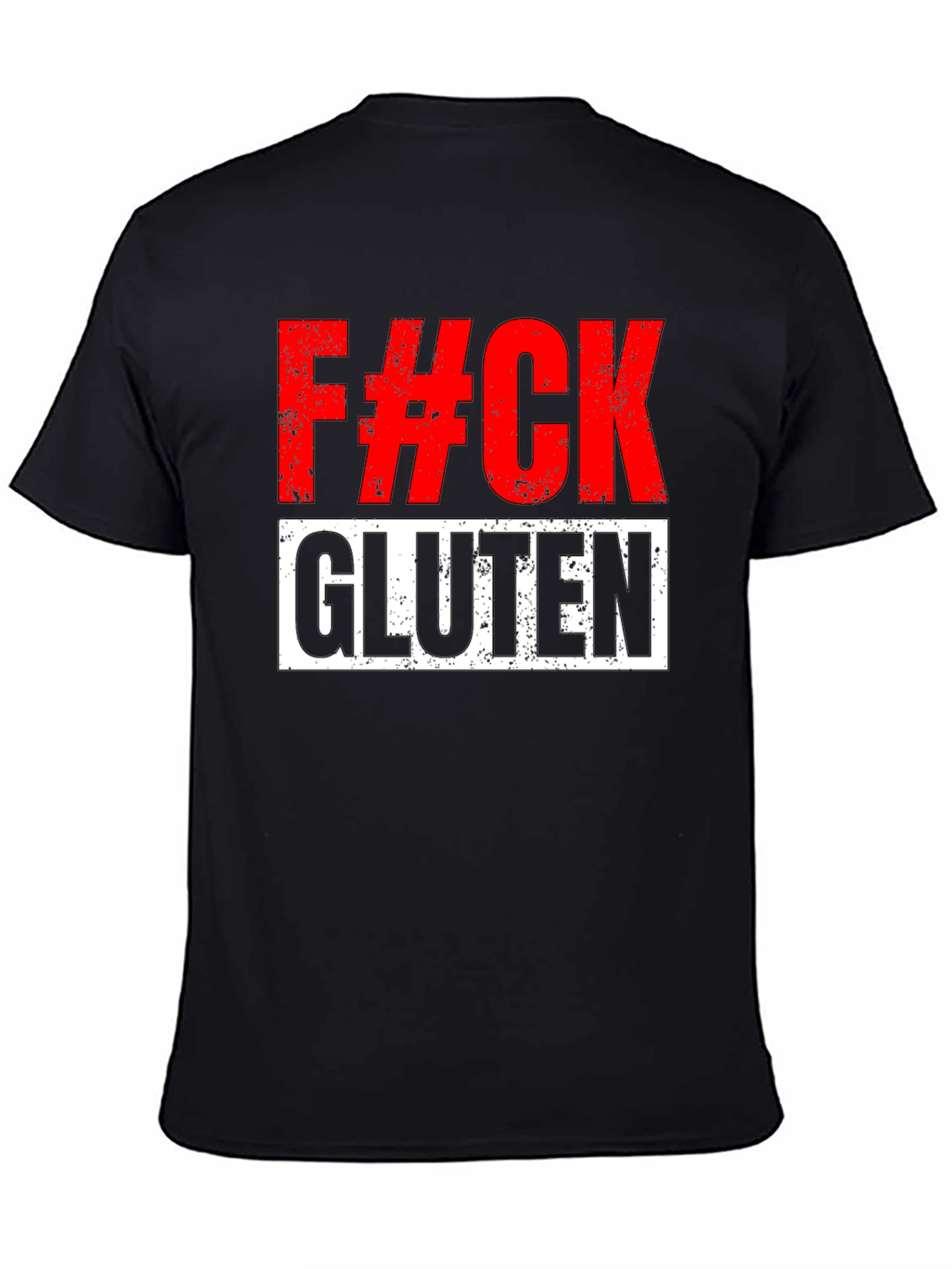 Camiseta Negra: ¡Al diablo con el Gluten!