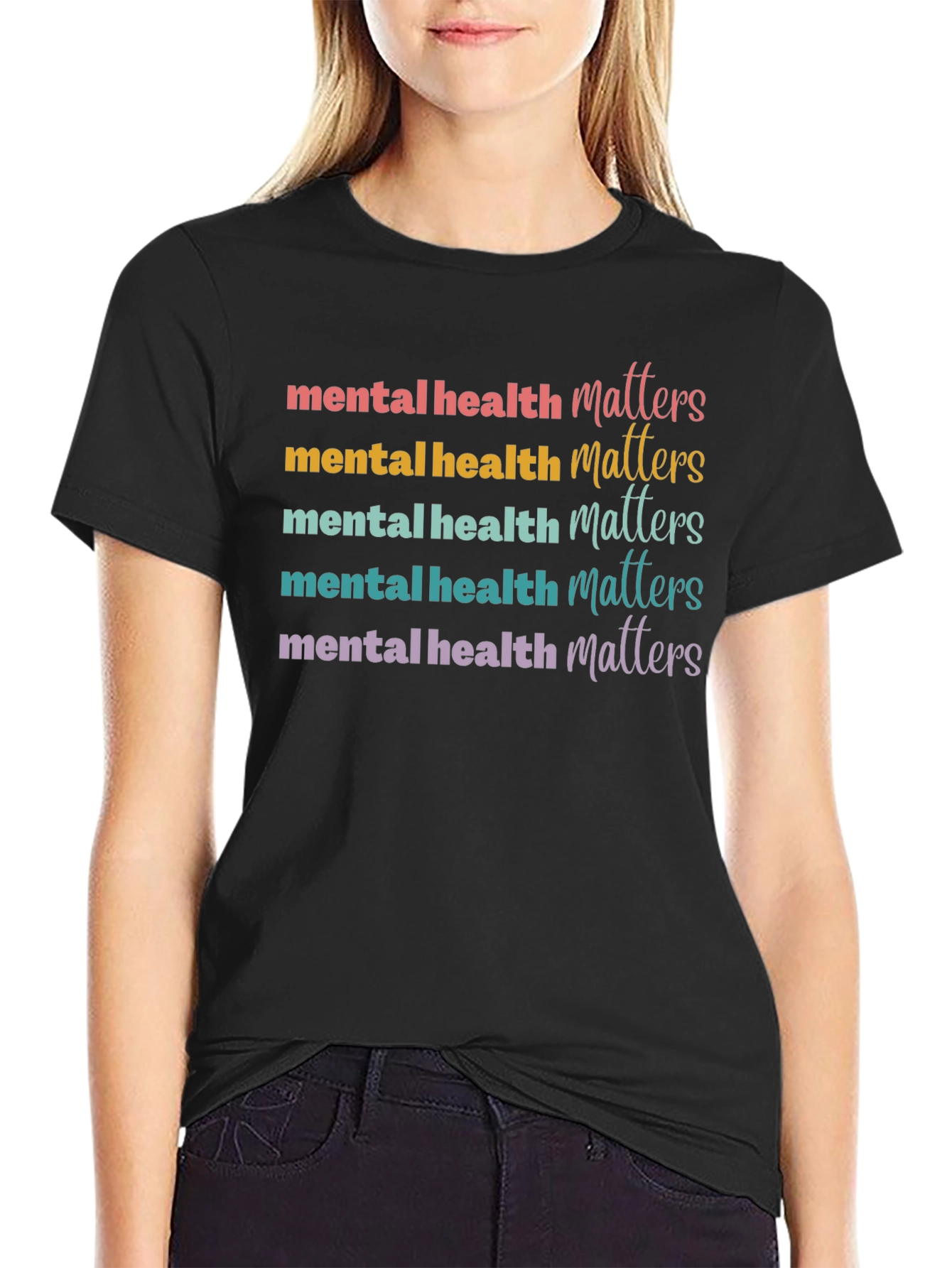 Camiseta Unisex Salud Mental Importa Estampada