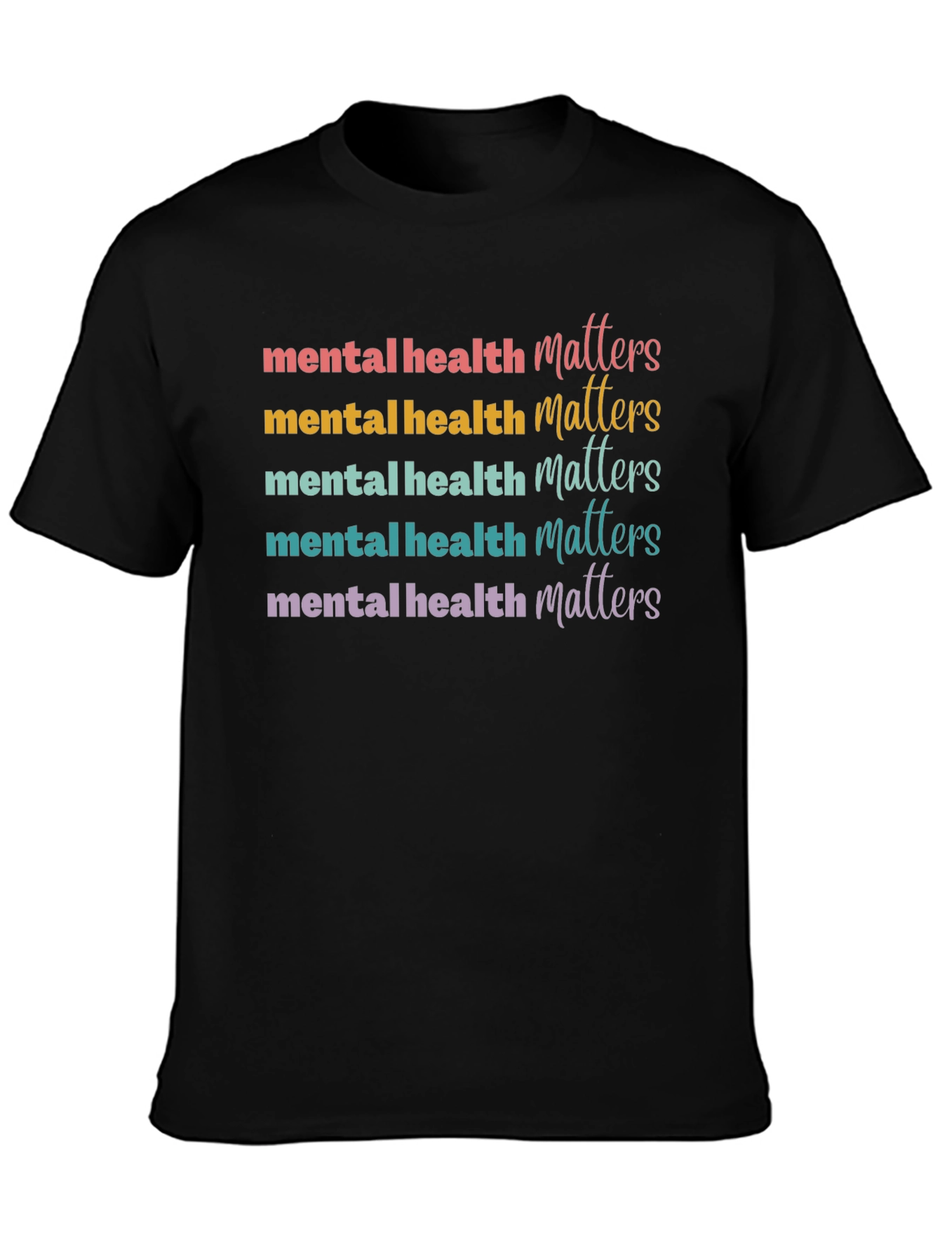 Camiseta Unisex Salud Mental Importa Estampada