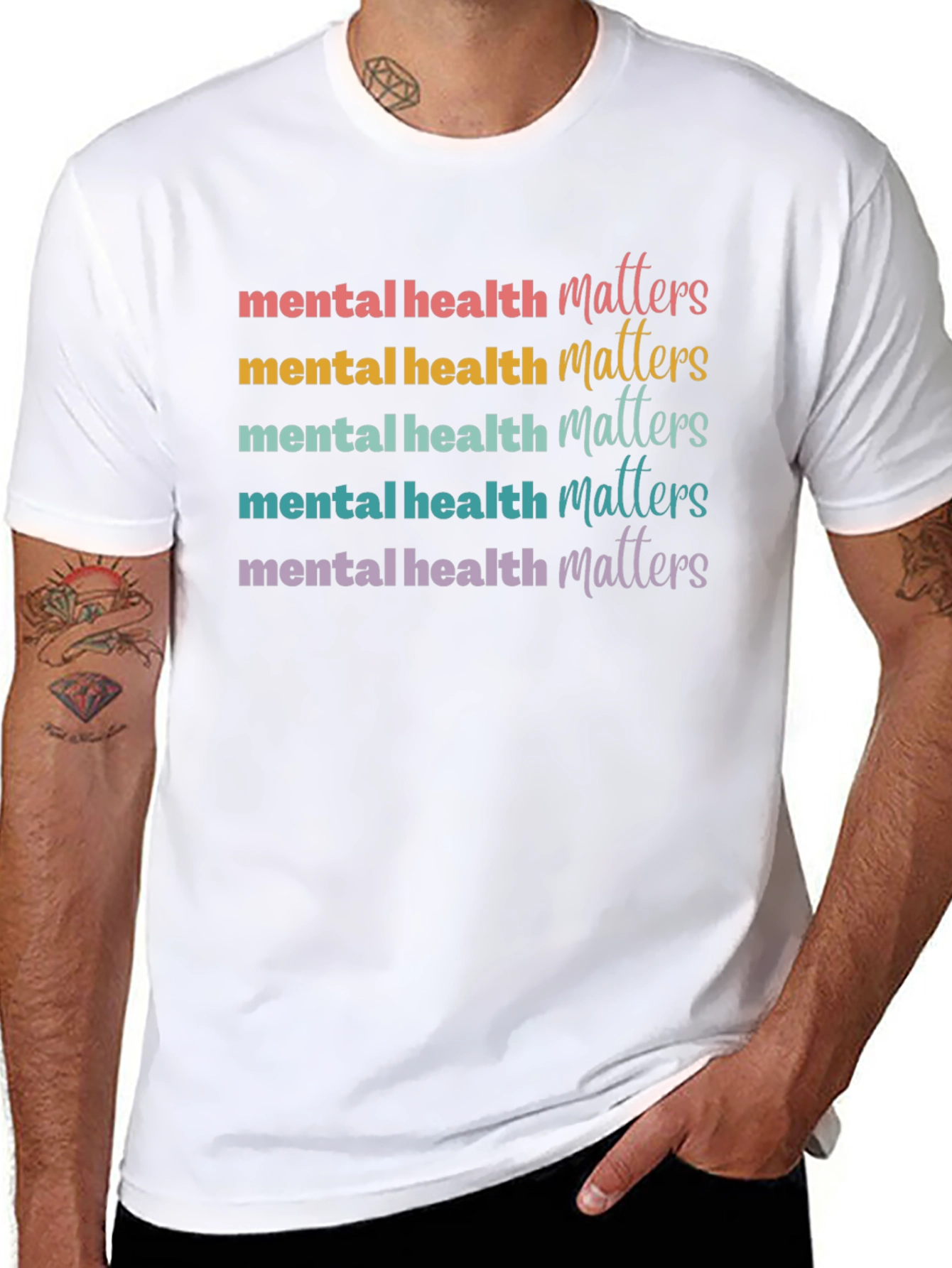 Camiseta Unisex Salud Mental Importa Estampada