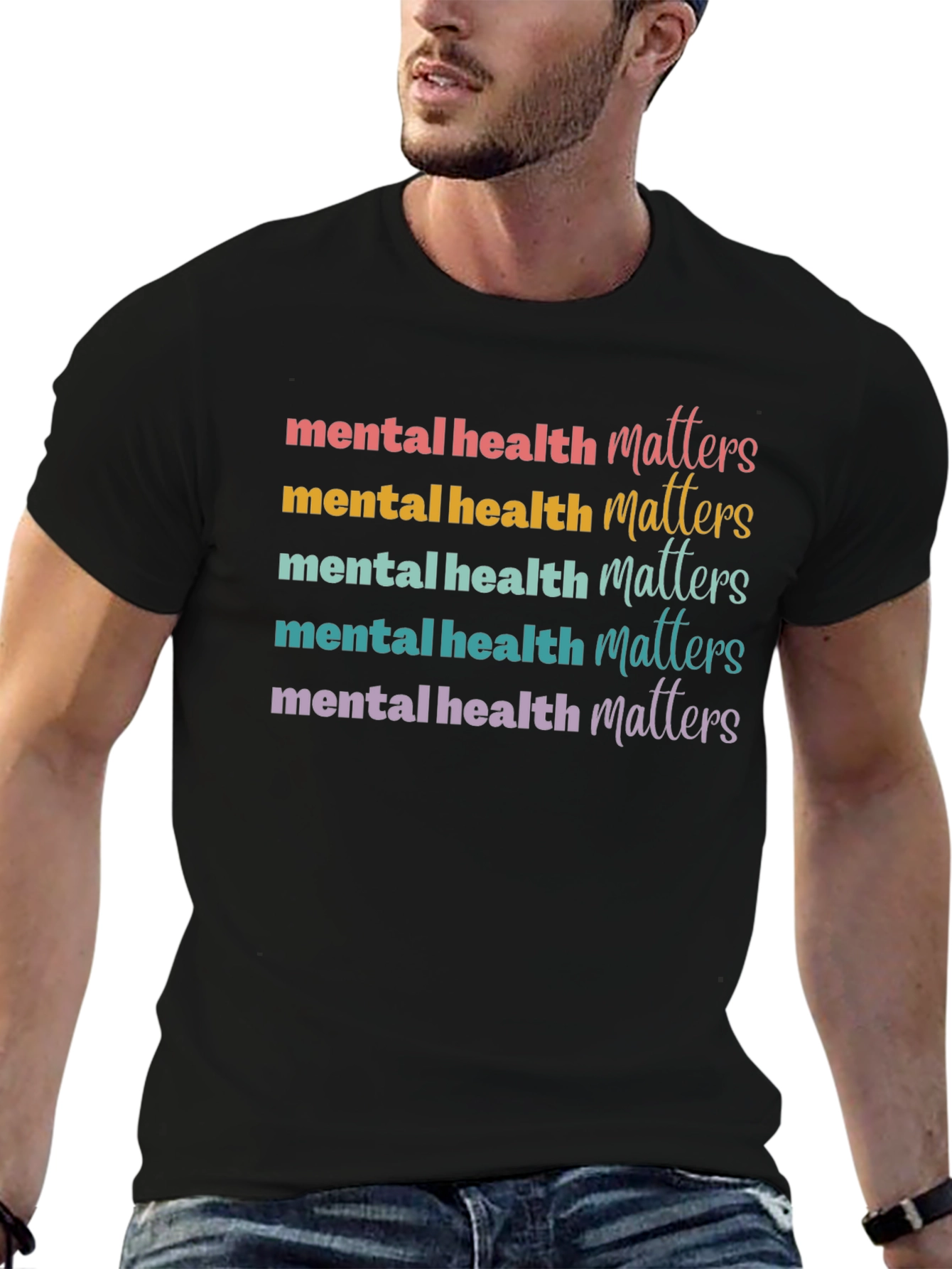 Camiseta Unisex Salud Mental Importa Estampada