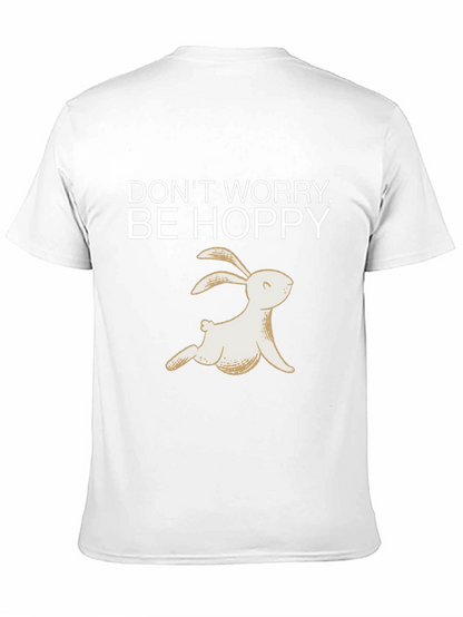 Camiseta Negra Be Hoppy Conejo Primavera