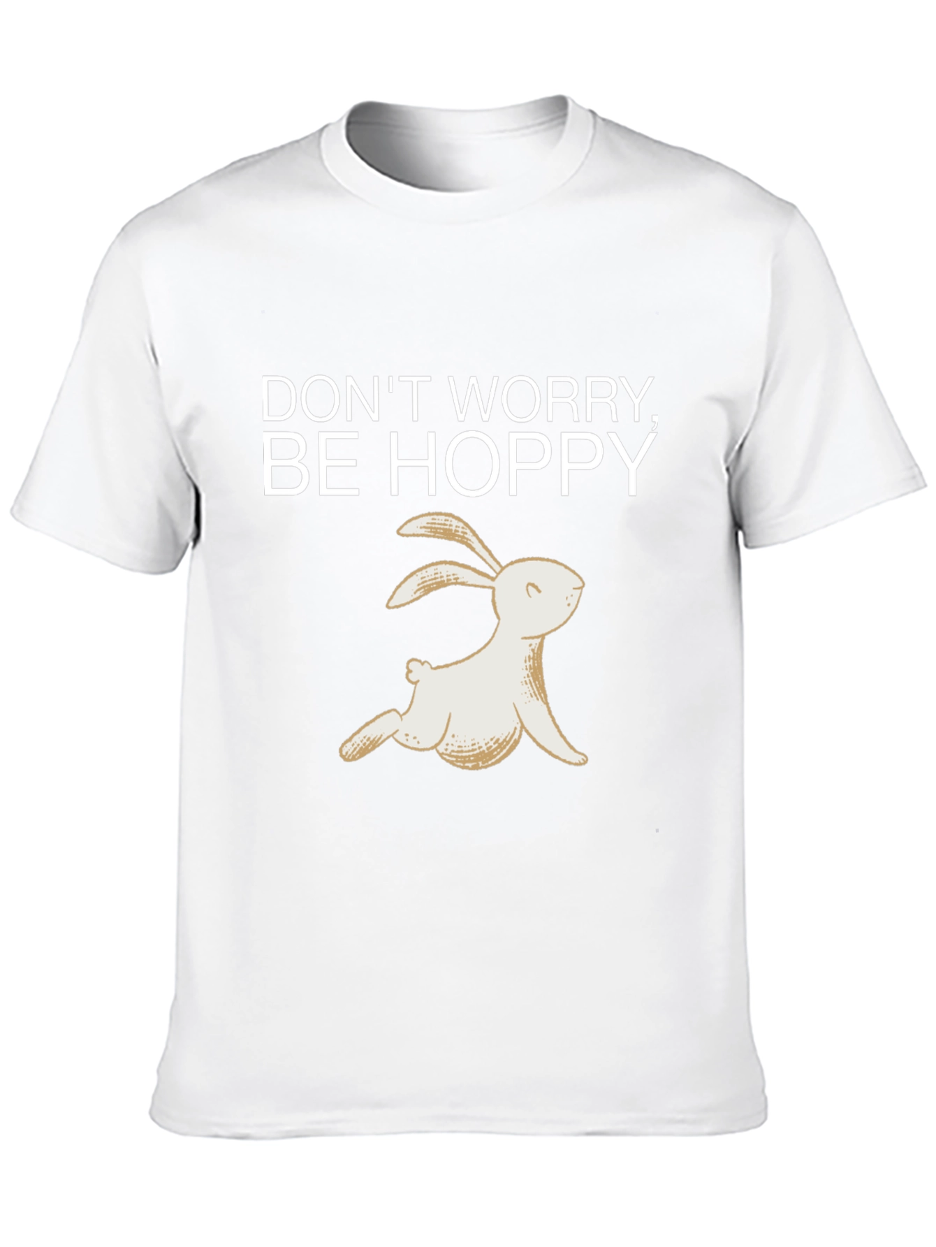 Camiseta Negra Be Hoppy Conejo Primavera