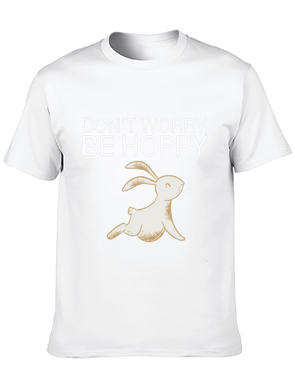 Camiseta Negra Be Hoppy Conejo Primavera