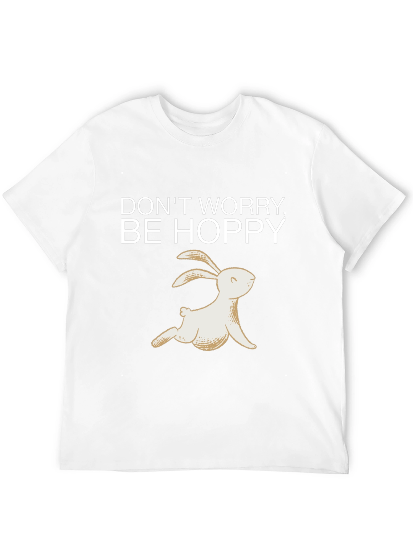 Camiseta Negra Be Hoppy Conejo Primavera