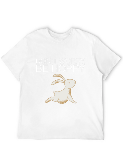 Camiseta Negra Be Hoppy Conejo Primavera