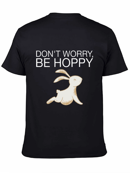 Camiseta Negra Be Hoppy Conejo Primavera