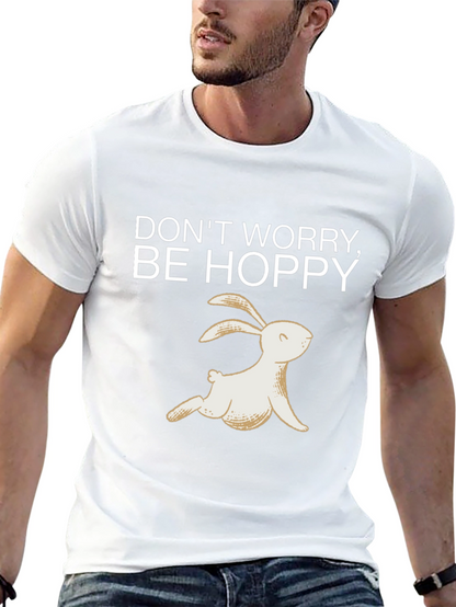 Camiseta Negra Be Hoppy Conejo Primavera