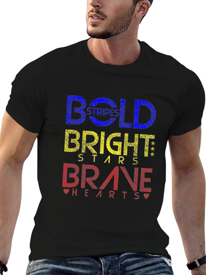 Camiseta Negra Bold Bright Brave