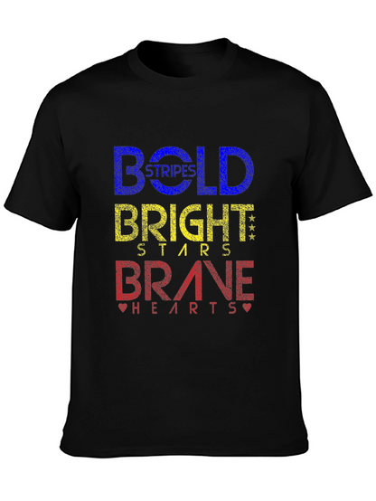 Camiseta Negra Bold Bright Brave
