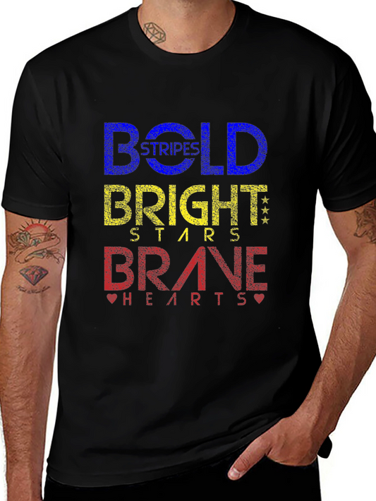 Camiseta Negra Bold Bright Brave