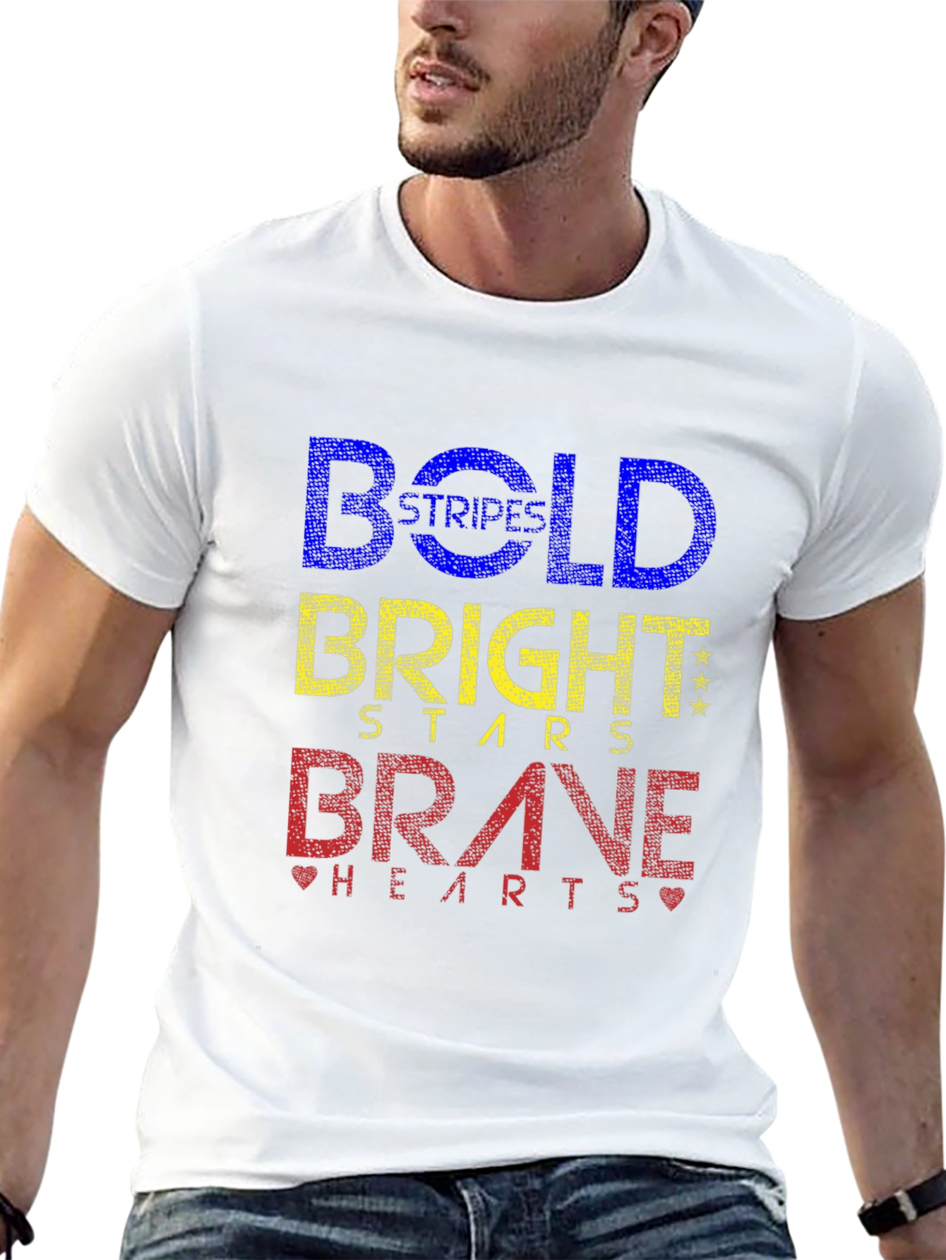 Camiseta Negra Bold Bright Brave