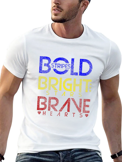 Camiseta Negra Bold Bright Brave