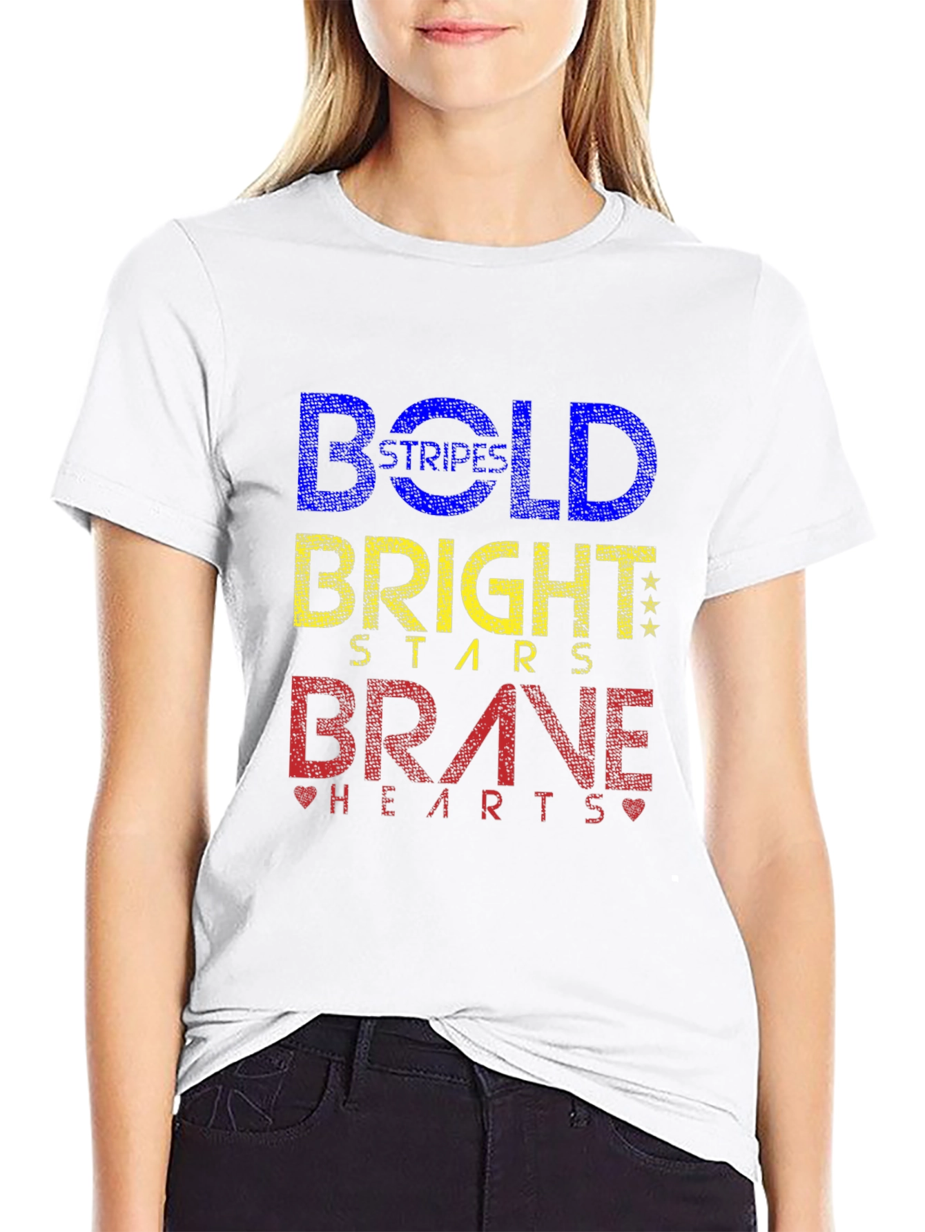 Camiseta Negra Bold Bright Brave