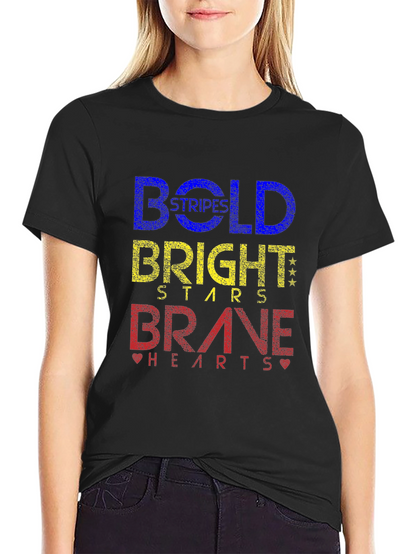 Camiseta Negra Bold Bright Brave