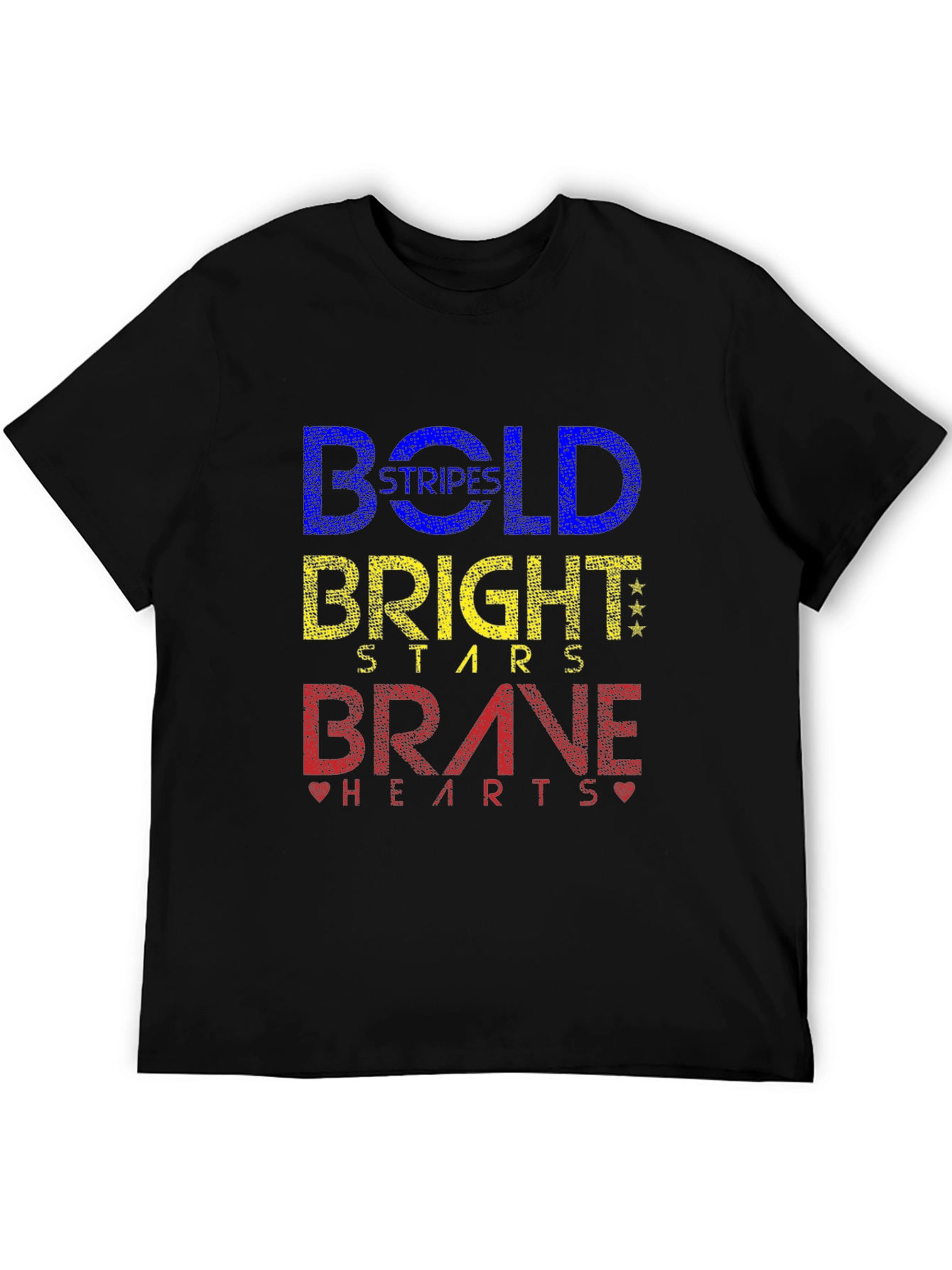 Camiseta Negra Bold Bright Brave