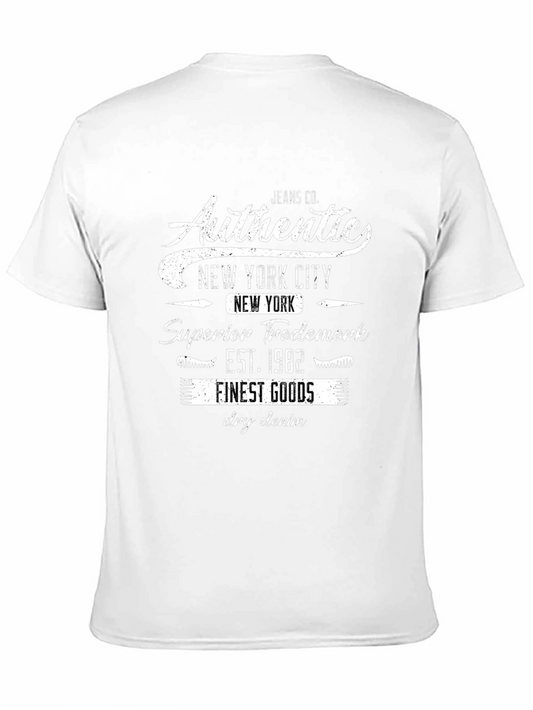 Camiseta Negra Auténtica New York City Vintage