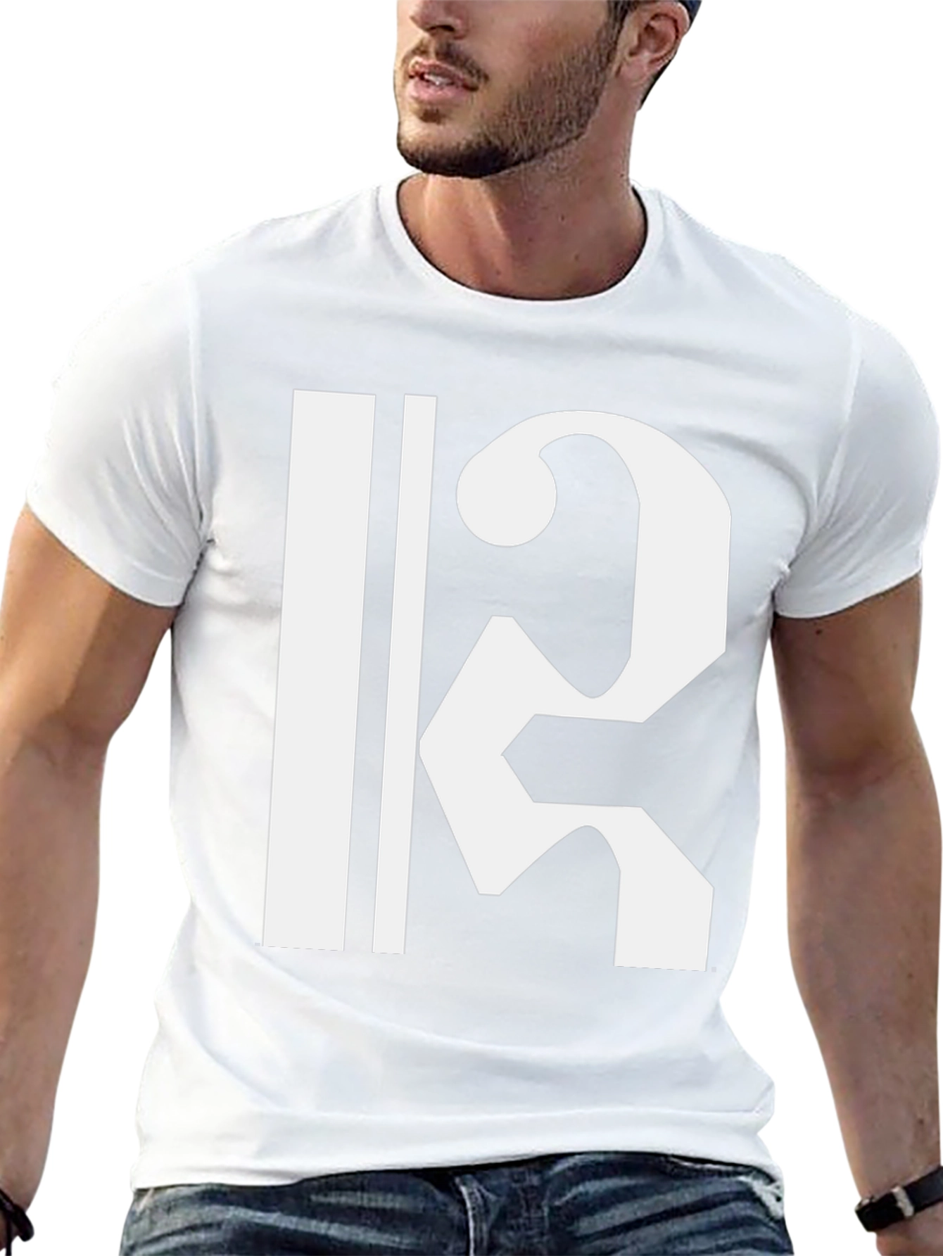 Camiseta Negra con Clave de Do Blanca