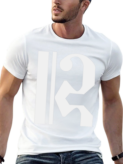 Camiseta Negra con Clave de Do Blanca
