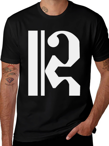 Camiseta Negra con Clave de Do Blanca