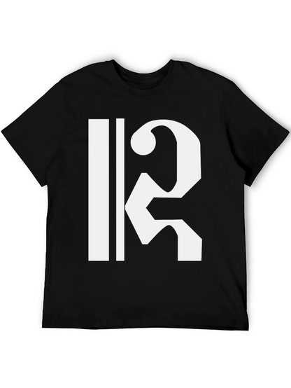 Camiseta Negra con Clave de Do Blanca