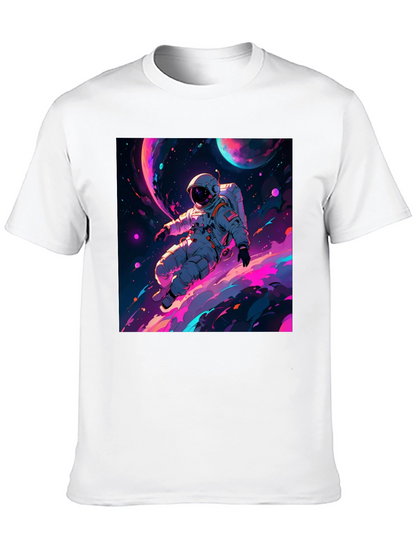 Camiseta Negra con Diseño de Astronauta Espacial
