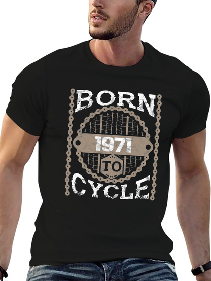Camiseta Negra Ciclismo Nacido en 1971