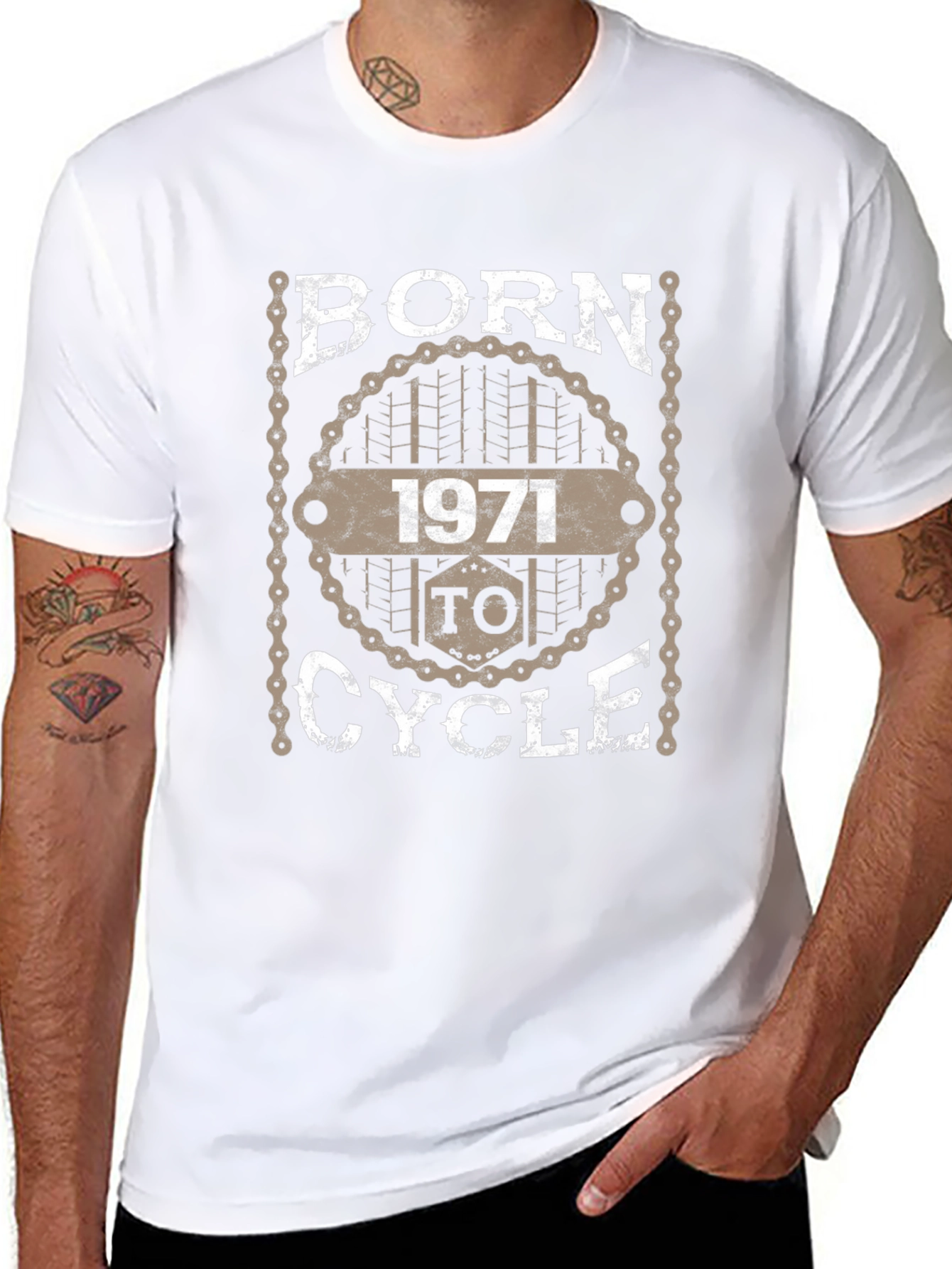 Camiseta Negra Ciclismo Nacido en 1971