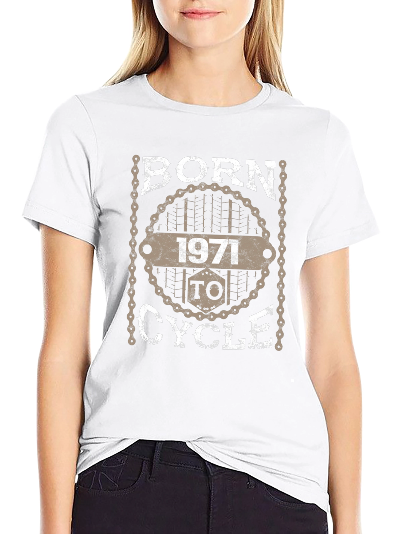 Camiseta Negra Ciclismo Nacido en 1971