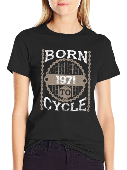Camiseta Negra Ciclismo Nacido en 1971