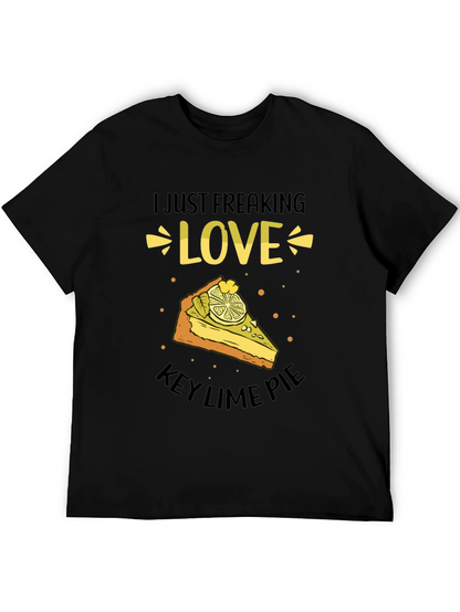 Camiseta Negra: Amo el Key Lime Pie