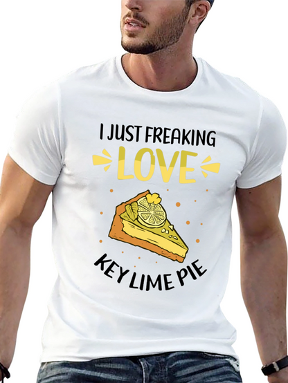Camiseta Negra: Amo el Key Lime Pie