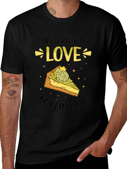 Camiseta Negra: Amo el Key Lime Pie