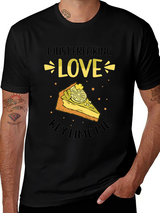 Camiseta Negra: Amo el Key Lime Pie