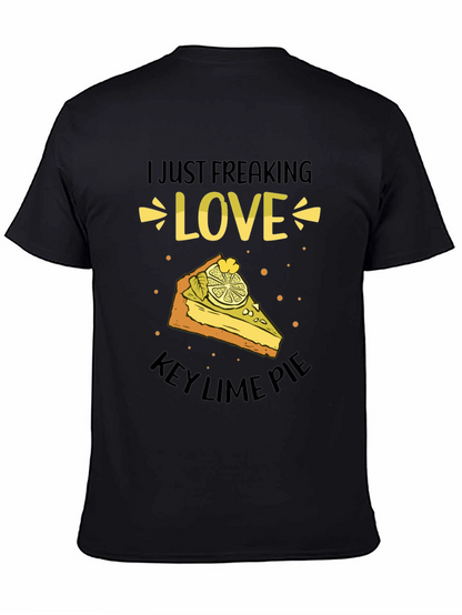Camiseta Negra: Amo el Key Lime Pie
