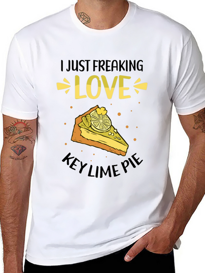 Camiseta Negra: Amo el Key Lime Pie
