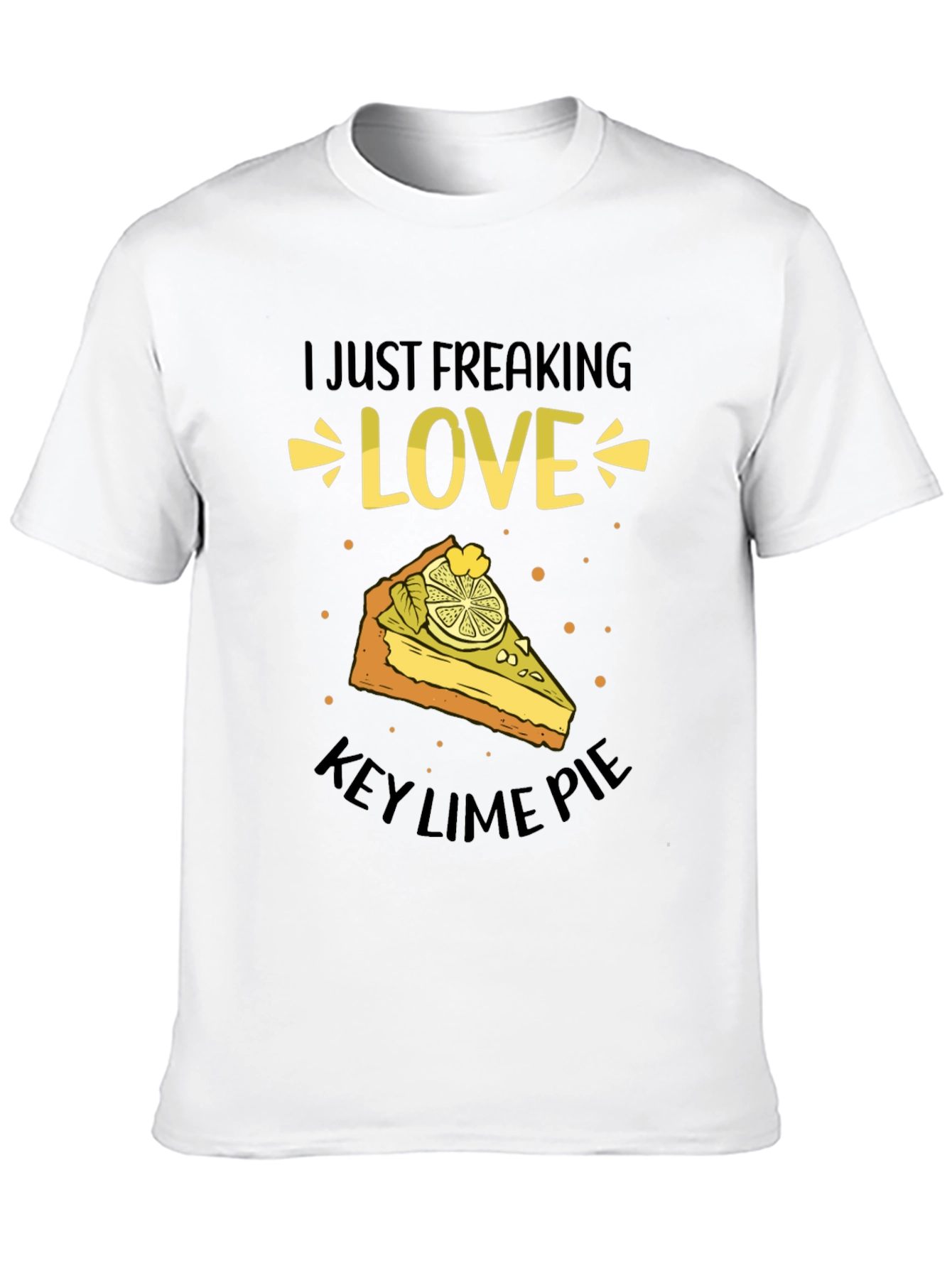 Camiseta Negra: Amo el Key Lime Pie