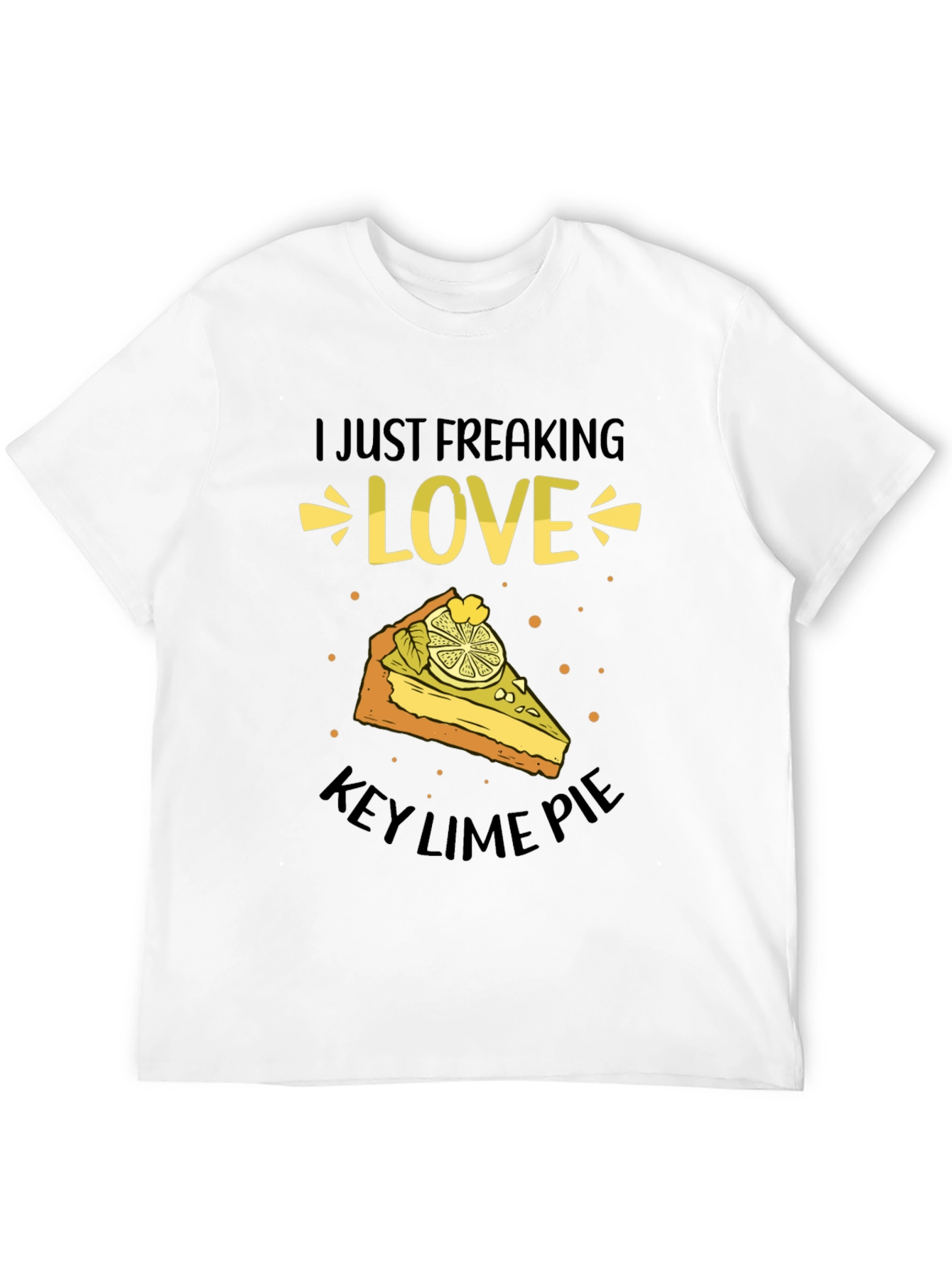 Camiseta Negra: Amo el Key Lime Pie