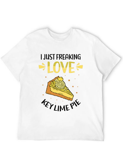 Camiseta Negra: Amo el Key Lime Pie