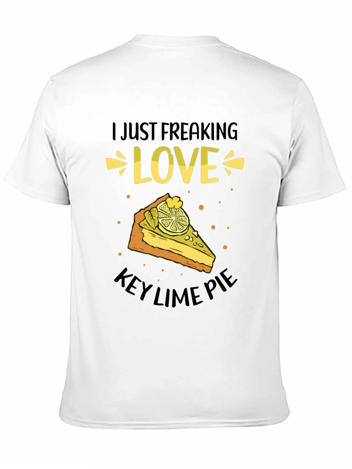 Camiseta Negra: Amo el Key Lime Pie