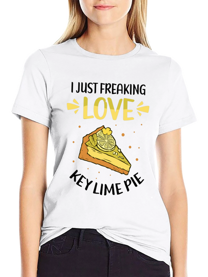 Camiseta Negra: Amo el Key Lime Pie