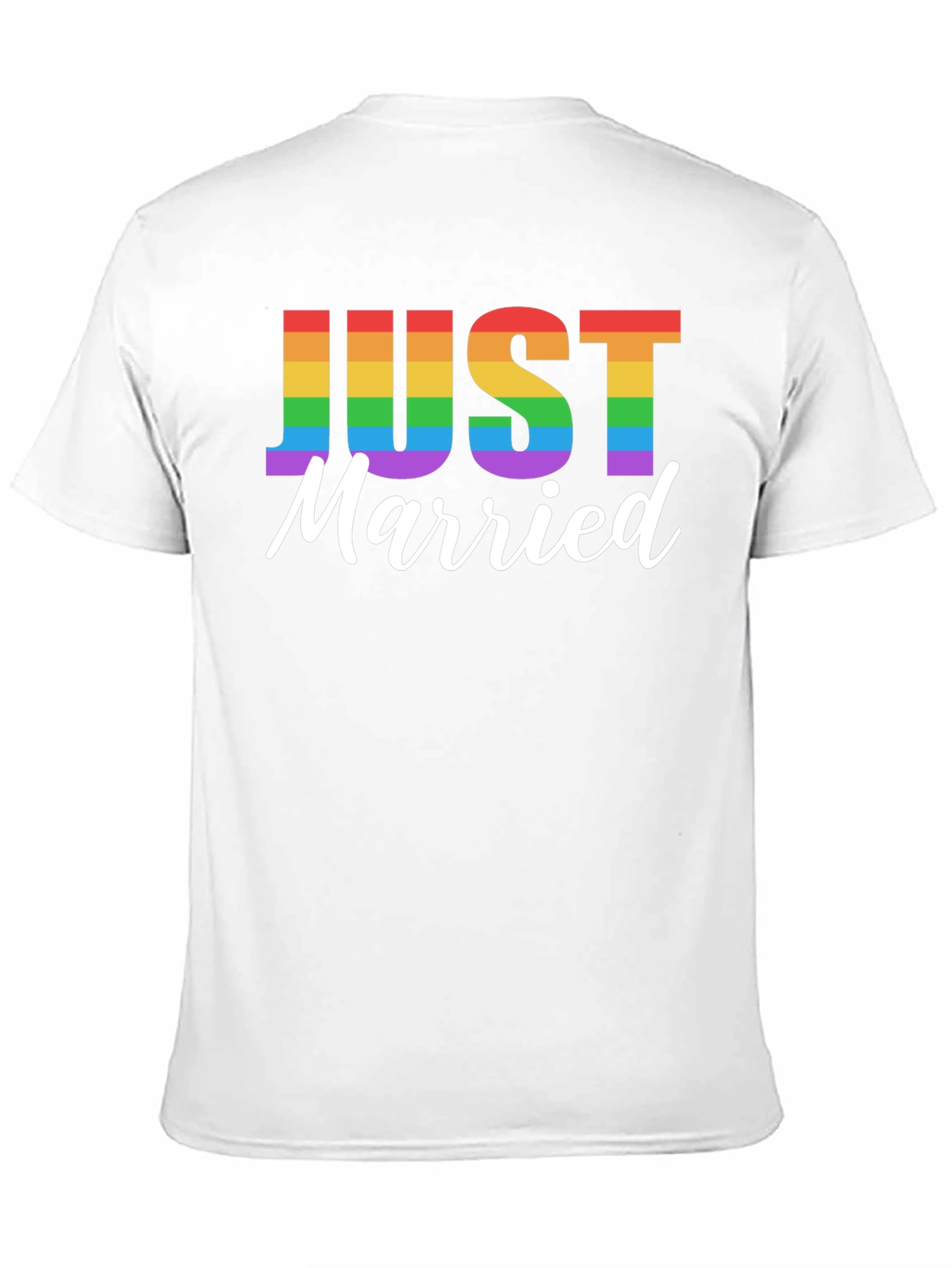 Camiseta Negra Recién Casados Orgullo LGBT