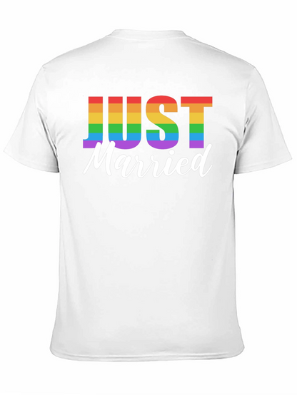 Camiseta Negra Recién Casados Orgullo LGBT