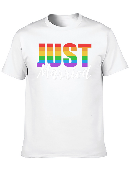 Camiseta Negra Recién Casados Orgullo LGBT