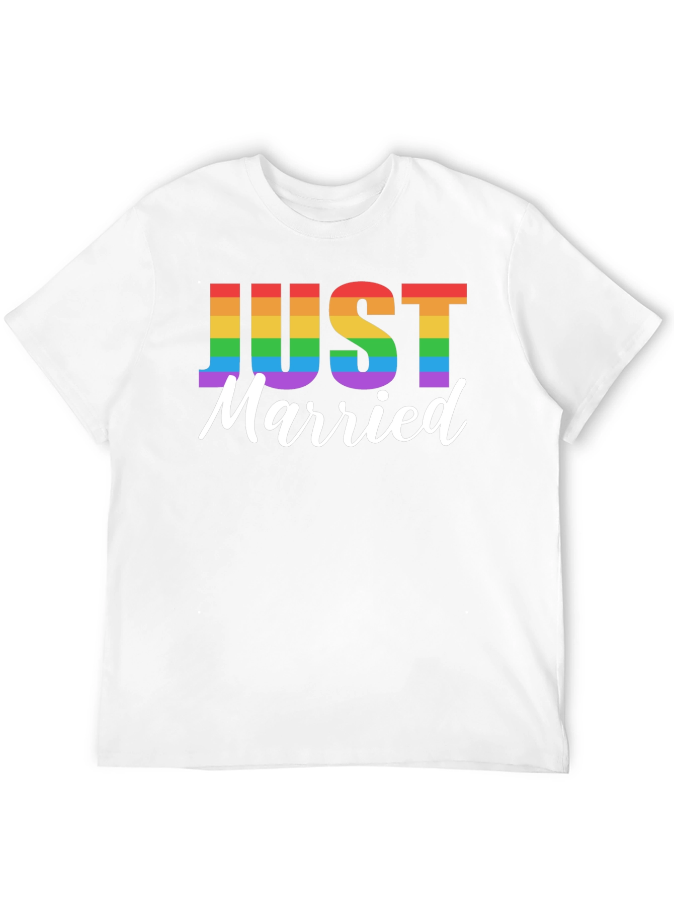 Camiseta Negra Recién Casados Orgullo LGBT