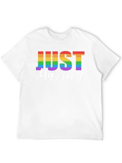 Camiseta Negra Recién Casados Orgullo LGBT