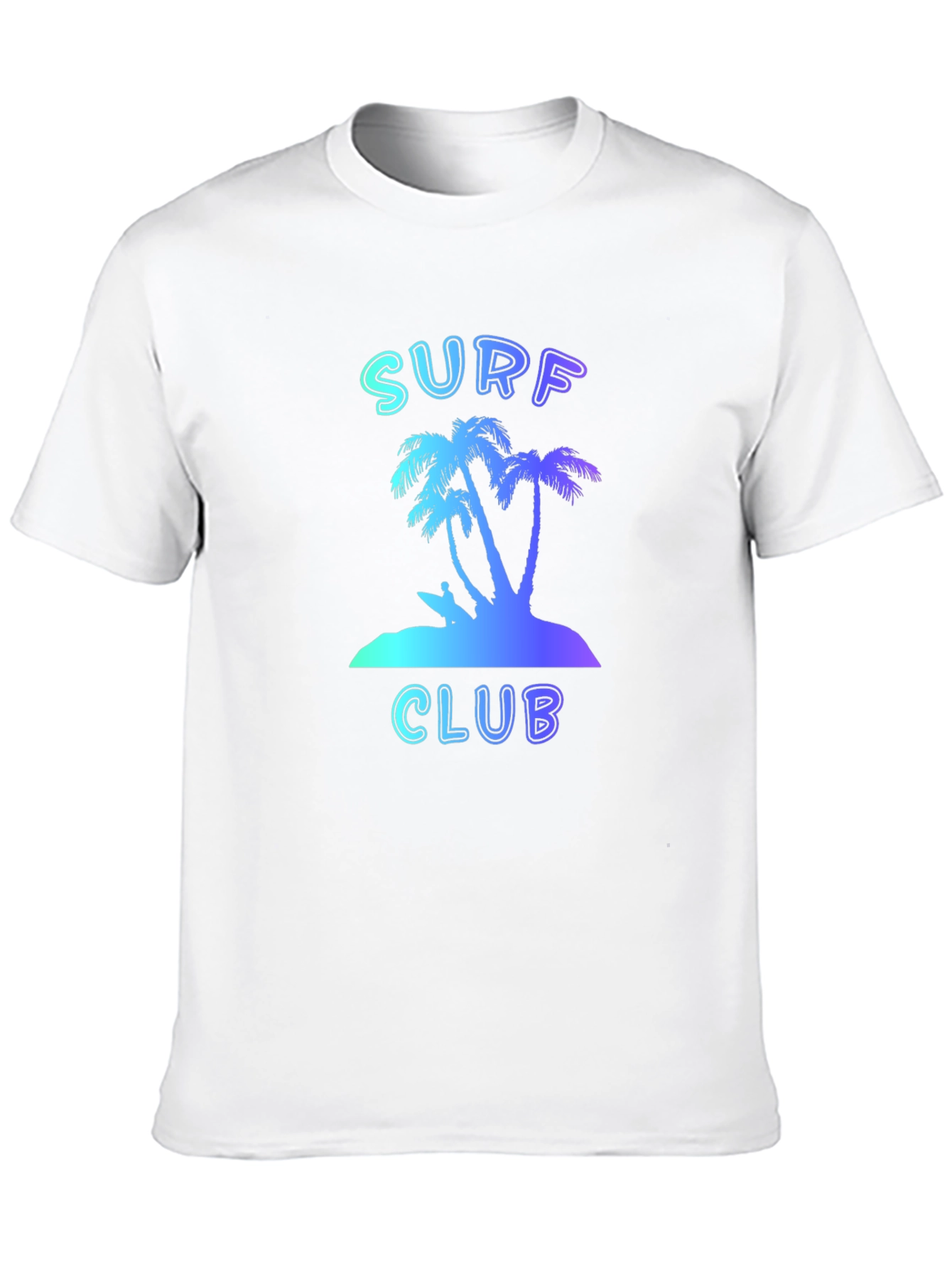 Camiseta Negra Surf Club Estilo Verano