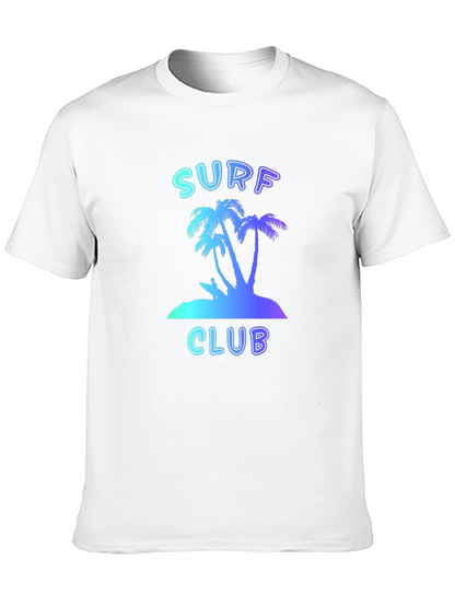Camiseta Negra Surf Club Estilo Verano