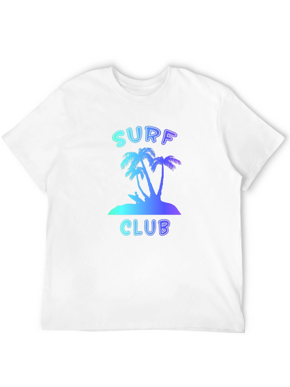 Camiseta Negra Surf Club Estilo Verano